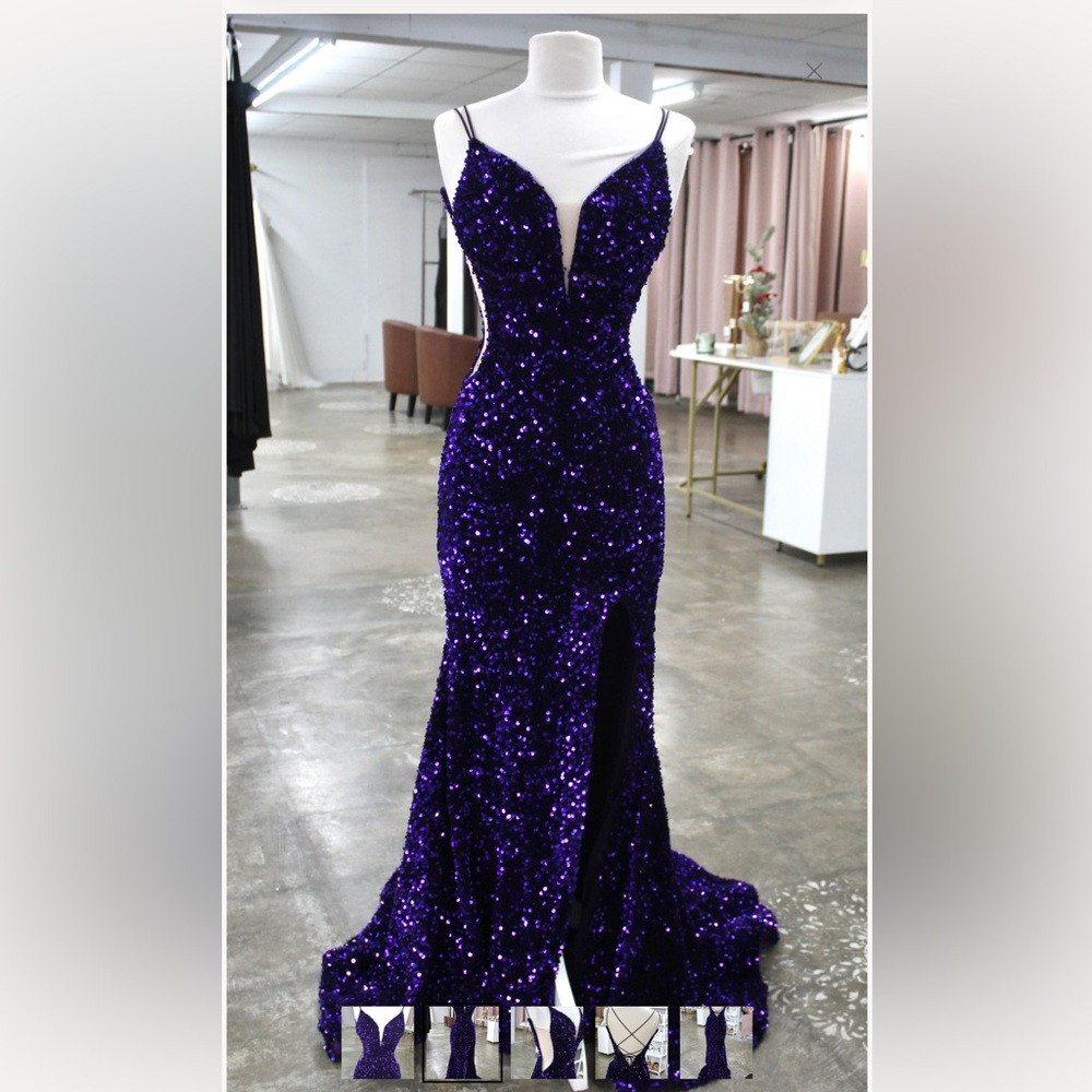 Glamorous Purple Sequin Gown